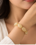 Acrylic European Bracelet- Beige