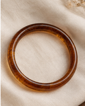 Classic Thin Acrylic Bangle- Brown