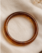Classic Thin Acrylic Bangle- Brown