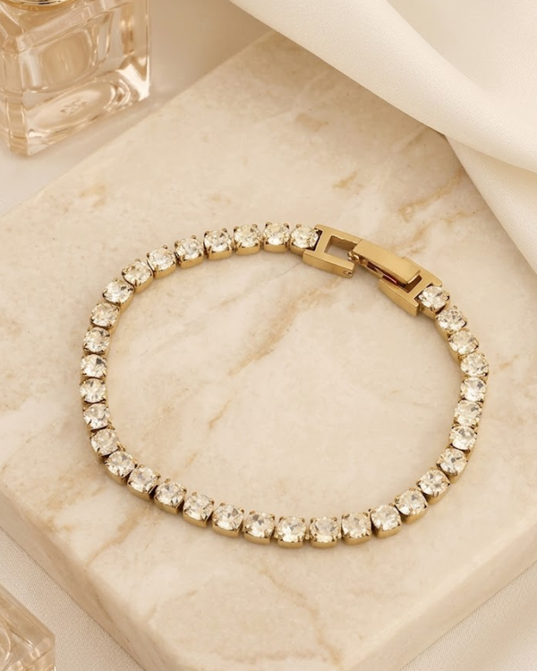 Gold Tennis Bracelet