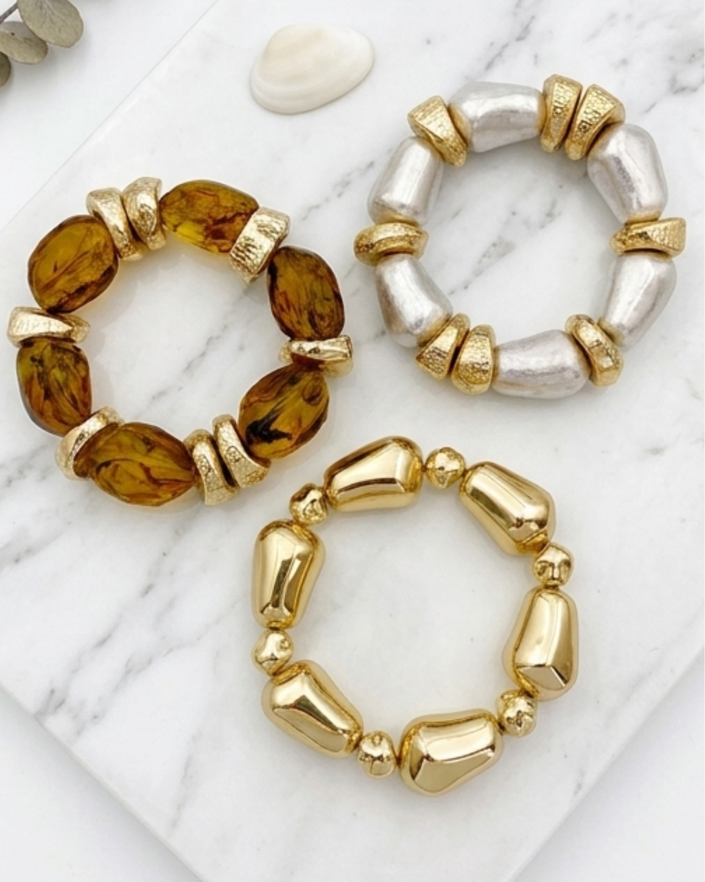 Retro Acrylic Bracelet Set -3