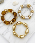 Retro Acrylic Bracelet Set -3