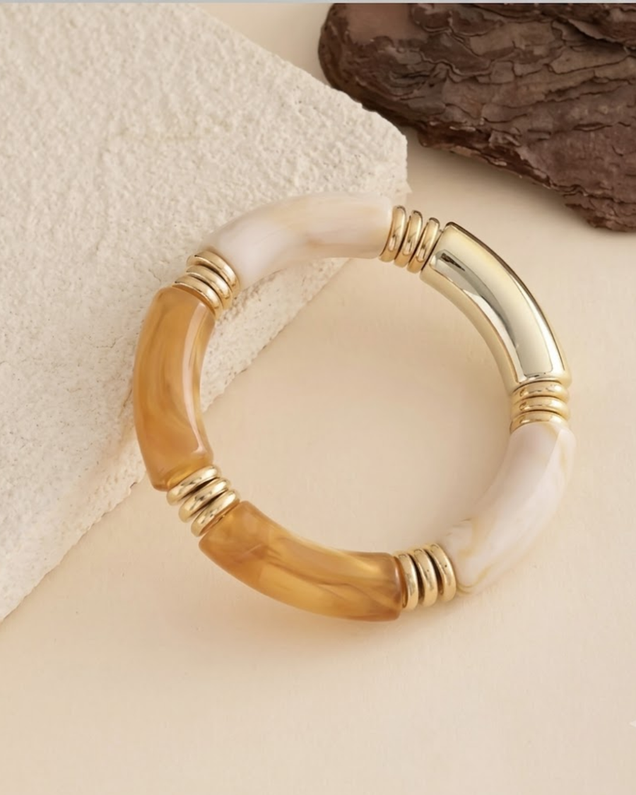 Golden Ombre Acrylic Bangle