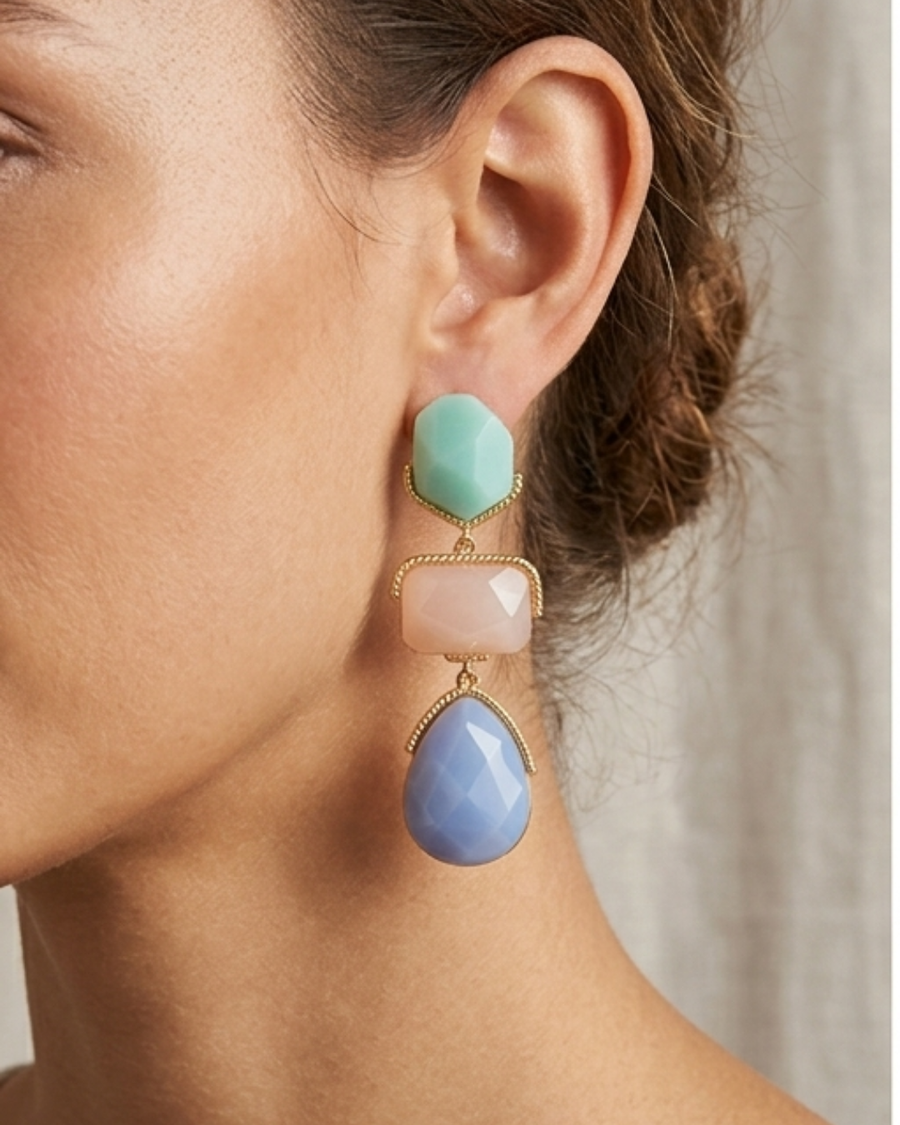 Frost Geometric Earrings
