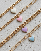 Tinted Hearts- Set of 4 Bracelets