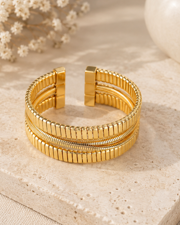 Gold Stack Bangle