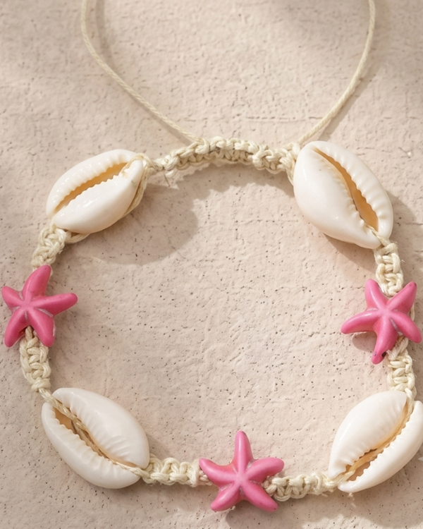 Pink Star Shell Bracelet