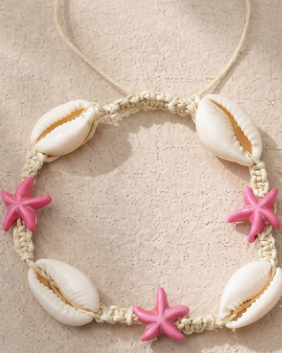 Pink Star Shell Bracelet