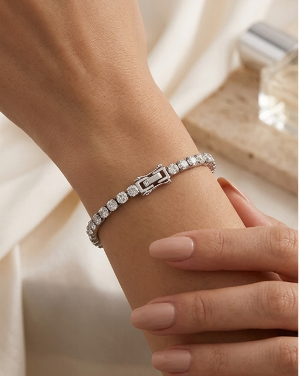 Silver Tennis Bracelet