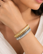 Mixed Metal Stack Bangle