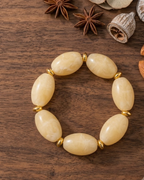 Acrylic European Bracelet- Beige