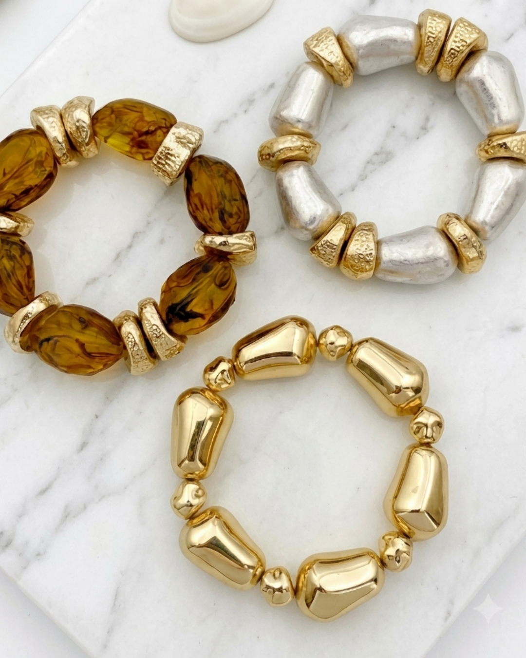Retro Acrylic Bracelet Set -3