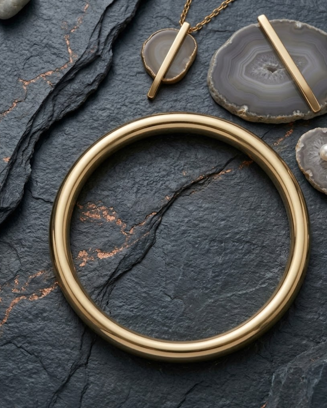 Gold Bangle Thin