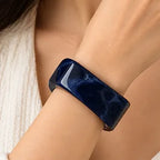 Square Resin Bangle- blue