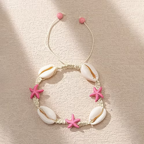 Pink Star Shell Bracelet