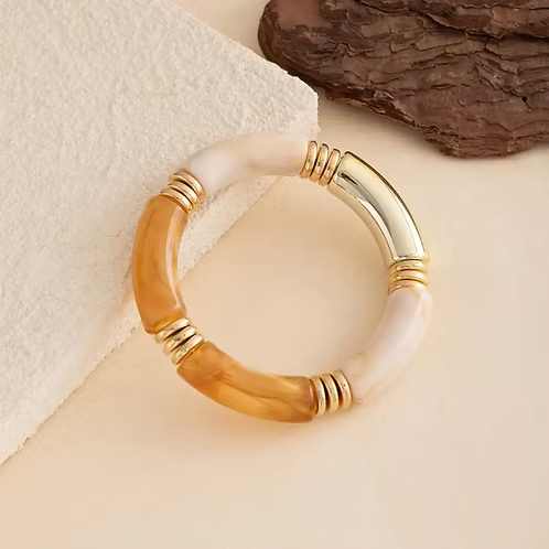 Golden Ombre Acrylic Bangle