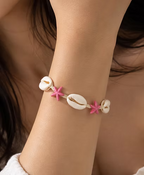 Pink Star Shell Bracelet
