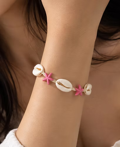 Pink Star Shell Bracelet