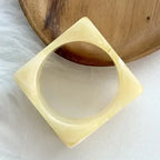 Square Resin Bangle- Offwhite