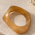 Apricot Block Resin Bangle