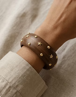 Rustic Wooden Bangle