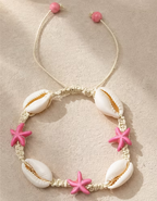 Pink Star Shell Bracelet