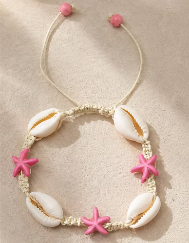 Pink Star Shell Bracelet