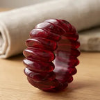 Acrylic Stretchable Bangle- Cherry Red