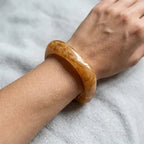 Apricot Block Resin Bangle
