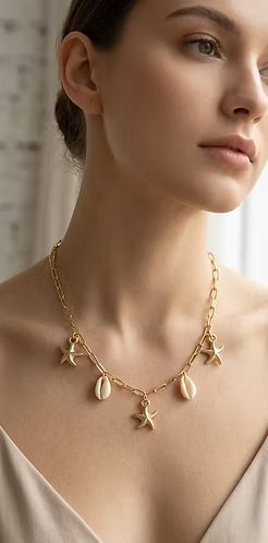 Starfish Shell Chain
