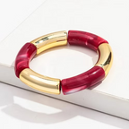 Thick Cherry Gold Acrylic Bangle