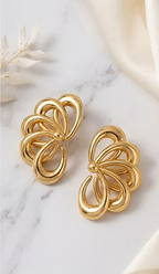 Bloom Gold-Plated Floral Earrings