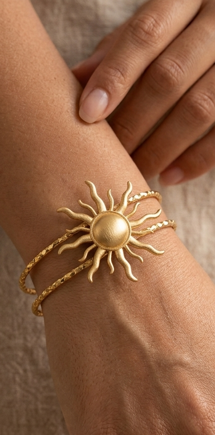 Sun Bracelet - Gold