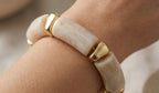 Bohemian Retro Acrylic Bracelet- Beige